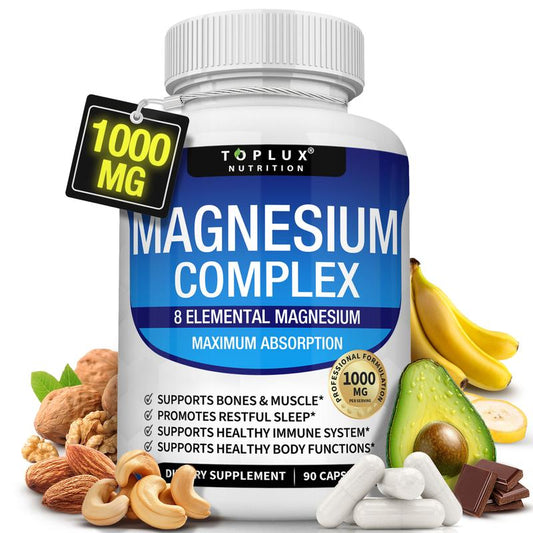 Barven Magnesium Complex 8 Essential Magnesium Supplement 1000mg
